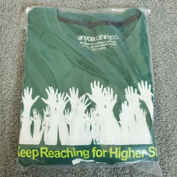 Vintage Enyce Clothing Company - Y2K Graphic Tee - Patches - Green - Mens XL - Picture 13 of 13